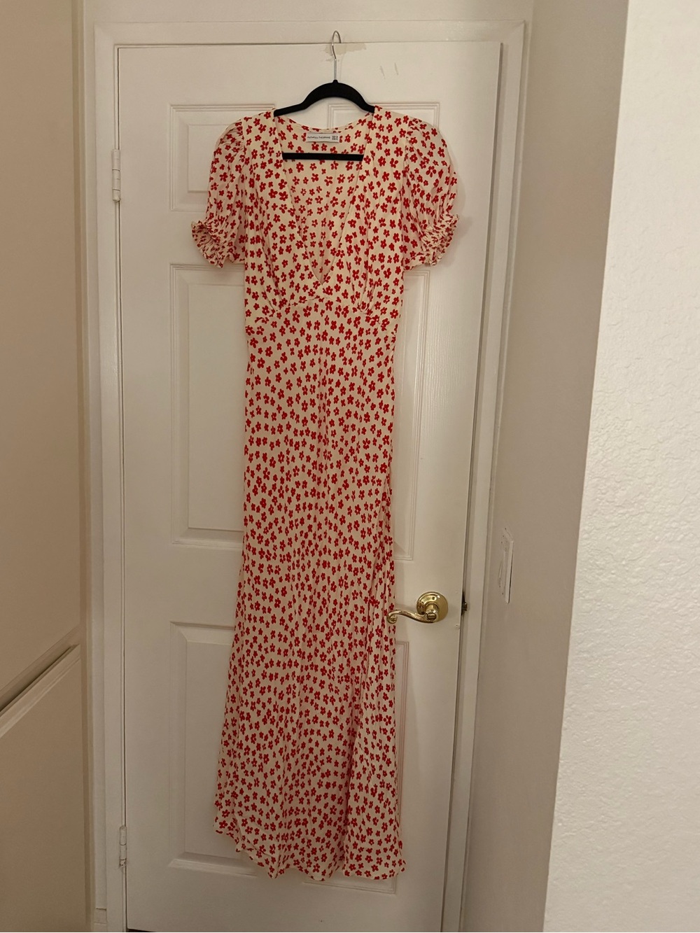 Faithfull the Brand “Reis Red Floral Maxi Dress”